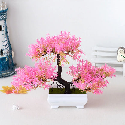 Artificial Plastic Bonsai Tree in Small Pot