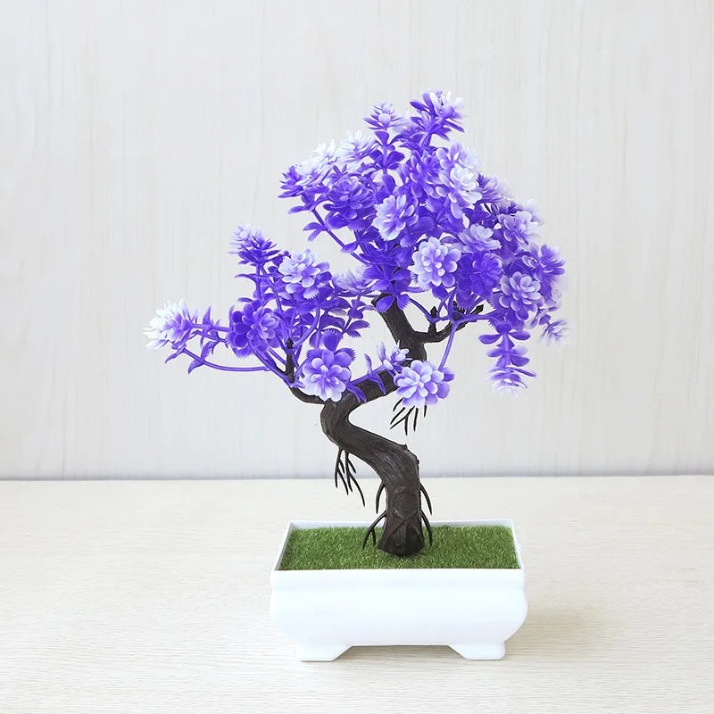 plastic bonsai tree Artificial Plastic Bonsai Tree in Small Pot – Newhypezone