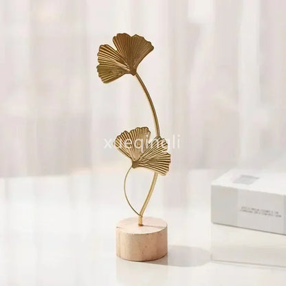 Nordic Style Iron Art Ginkgo Leaf